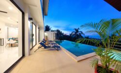 Modern 4 Br SeaView Villa in Maenam Hill