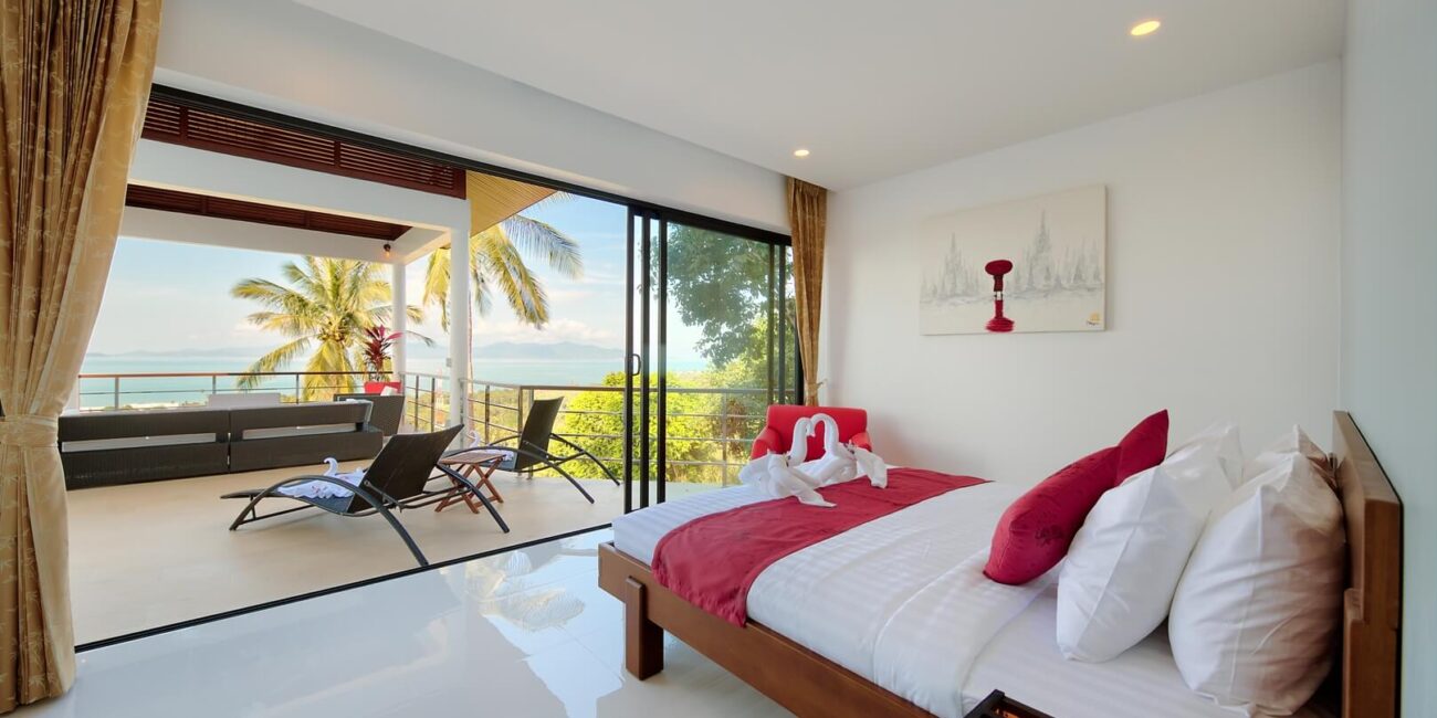 Modern 4 Br SeaView Villa in Maenam Hill