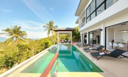 Modern 4 Br SeaView Villa in Maenam Hill