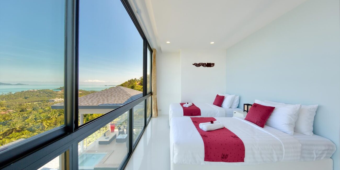 Modern 4 Br SeaView Villa in Maenam Hill