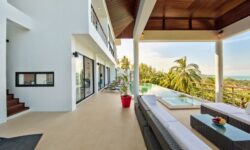 Modern 4 Br SeaView Villa in Maenam Hill