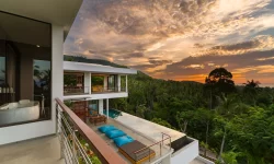 Panoramic 3 Bedrooms Seaview Villa in Maenam Hill