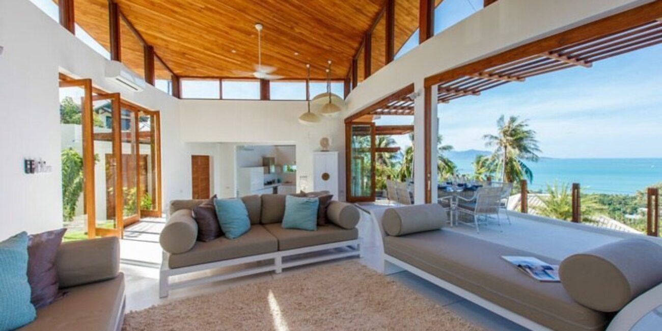 Luxury Ocean View 5 Br Villa in Maenam