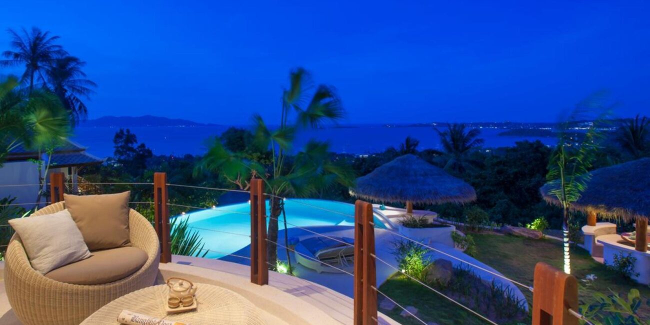 Luxury Ocean View 5 Br Villa in Maenam