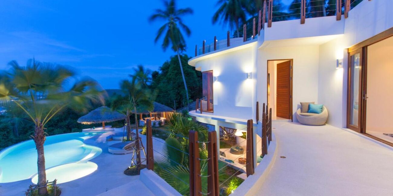 Luxury Ocean View 5 Br Villa in Maenam