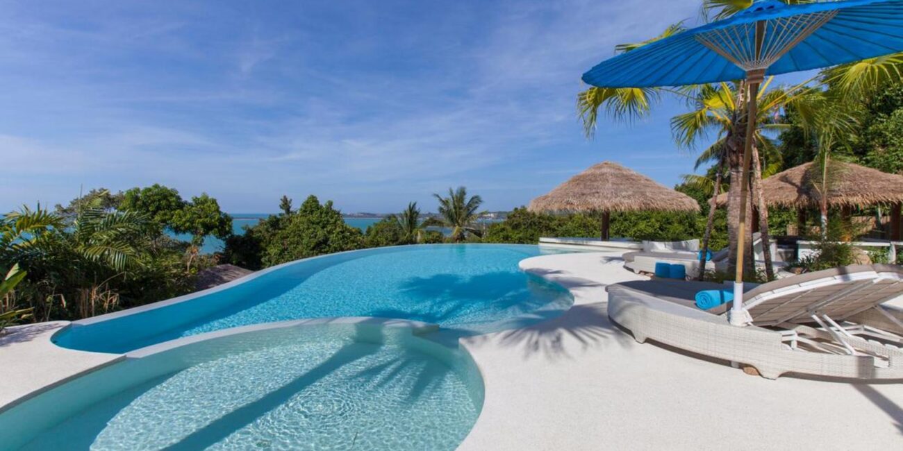 Luxury Ocean View 5 Br Villa in Maenam