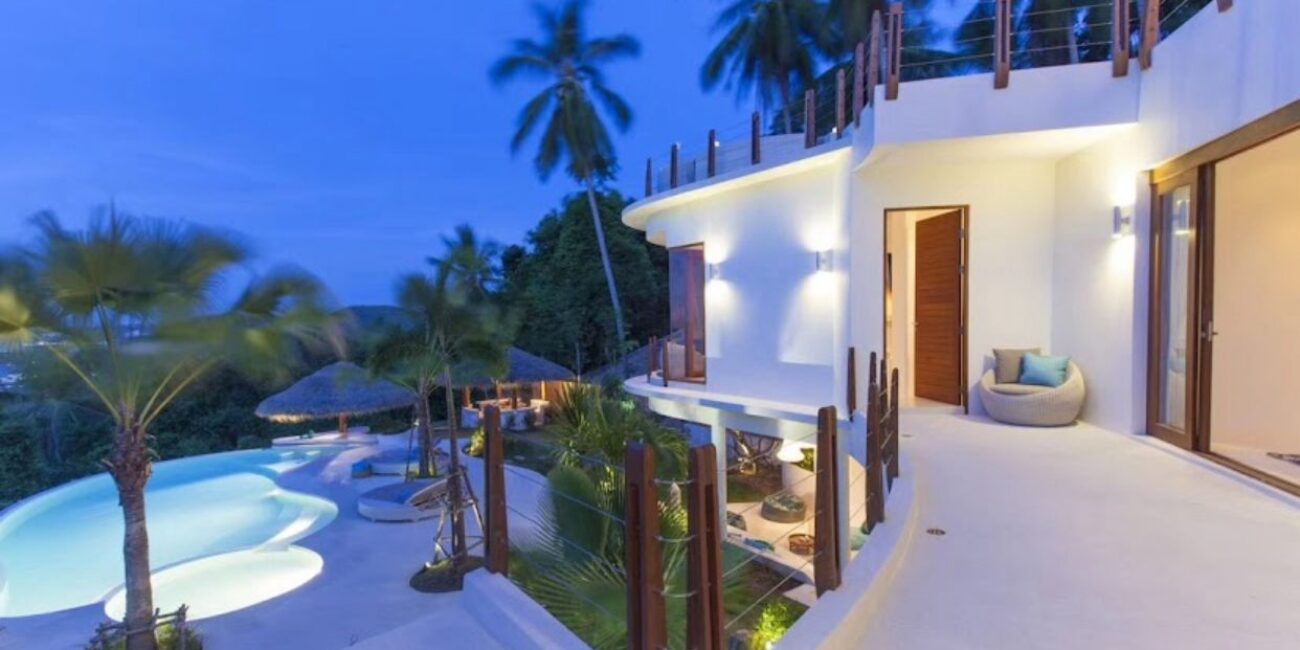 Luxury Ocean View 5 Br Villa in Maenam