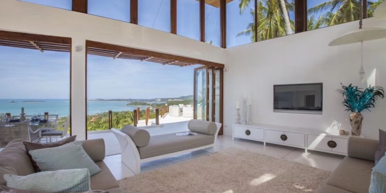 Luxury Ocean View 5 Br Villa in Maenam