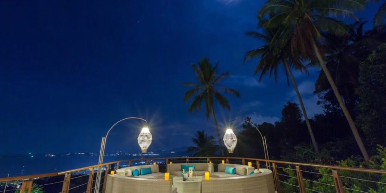 Luxury Ocean View 5 Br Villa in Maenam