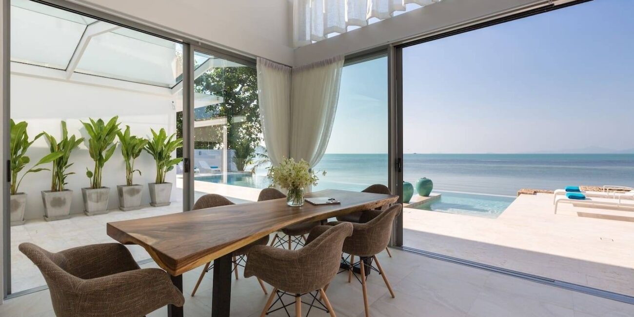 Modern 5 Br Beachfront Villa