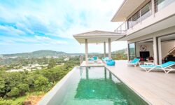 Large 3 Br Sea View Villa in Bophut hill