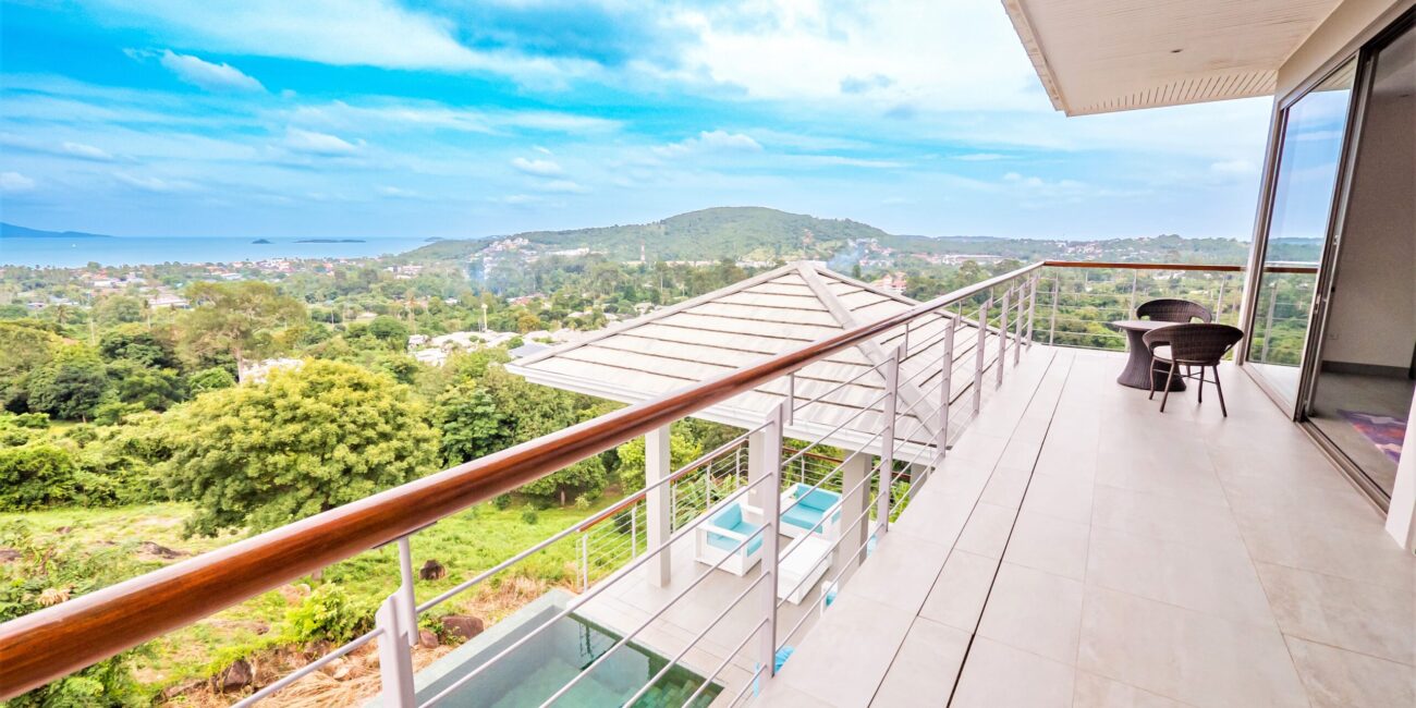 Large 3 Br Sea View Villa in Bophut hill