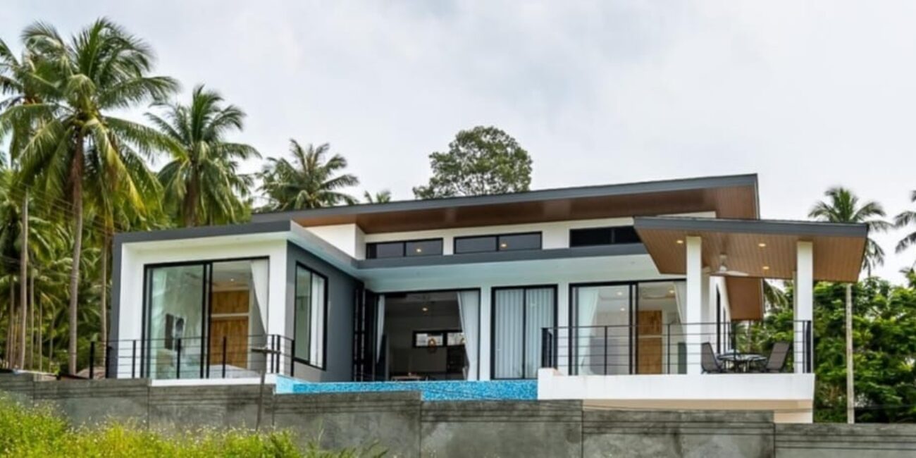 New Modern 2 Bedrooms pool villa in Maenam