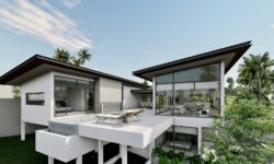 New 3 Bedrooms seaview pool villa in Maenam Hillside