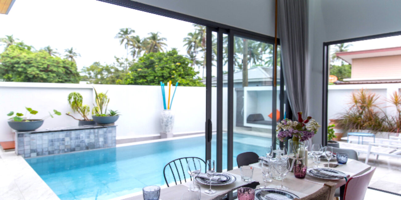 Charming 3 Br Pool Villa near Maenam Beach