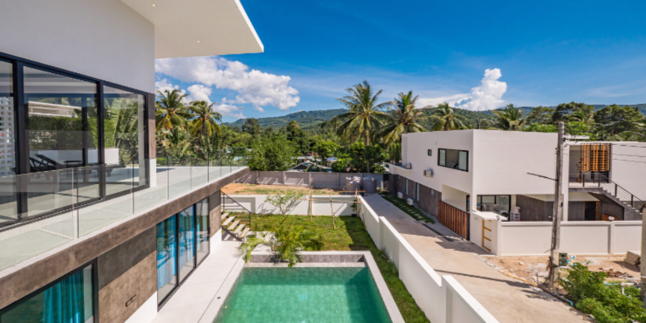 New Modern 3 Br Garden Pool Villa in Maenam