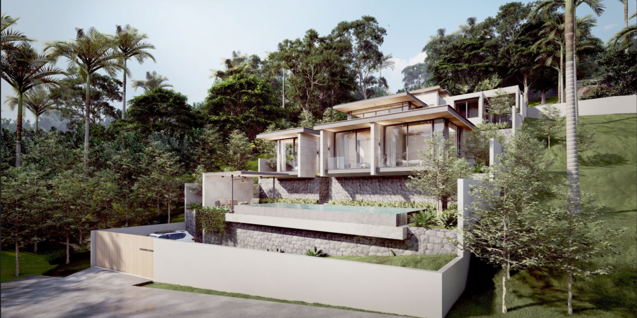 Modern tropical 4br villa in Chaweng Noi (Off-plan)