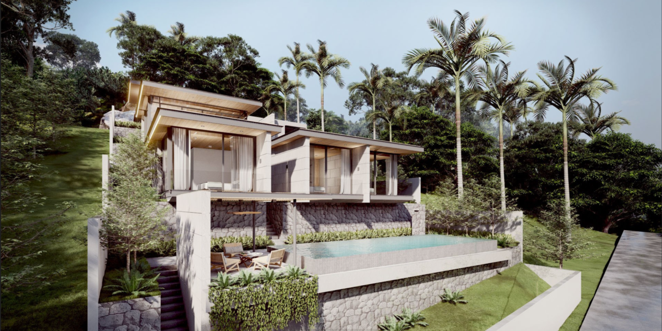 Modern tropical 4br villa in Chaweng Noi (Off-plan)