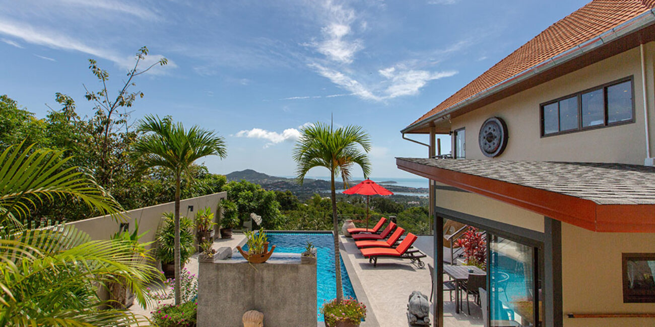 Charming 5Br Villa On Hillside In Chaweng