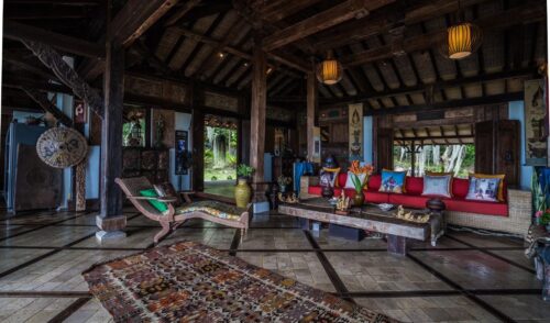 Indonesian Wood Mixed Sukhothai Art Villa with Panoramic Ocean Views