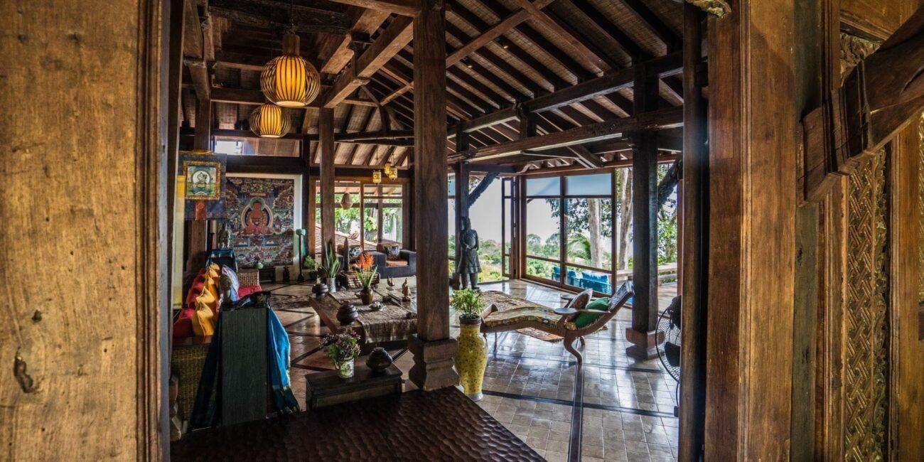 Indonesian Wood Mixed Sukhothai Art Villa with Panoramic Ocean Views