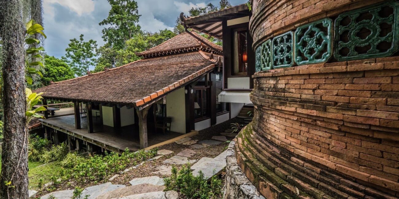 Indonesian Wood Mixed Sukhothai Art Villa with Panoramic Ocean Views