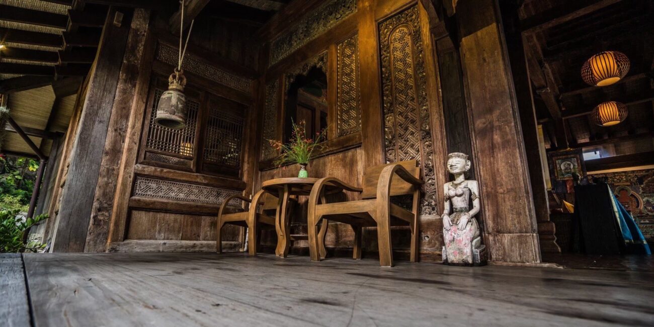 Indonesian Wood Mixed Sukhothai Art Villa with Panoramic Ocean Views