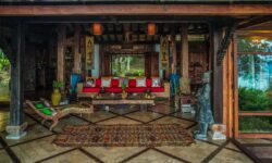 Indonesian Wood Mixed Sukhothai Art Villa with Panoramic Ocean Views